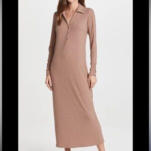 Z Supply Tan Long Sleeve Dress